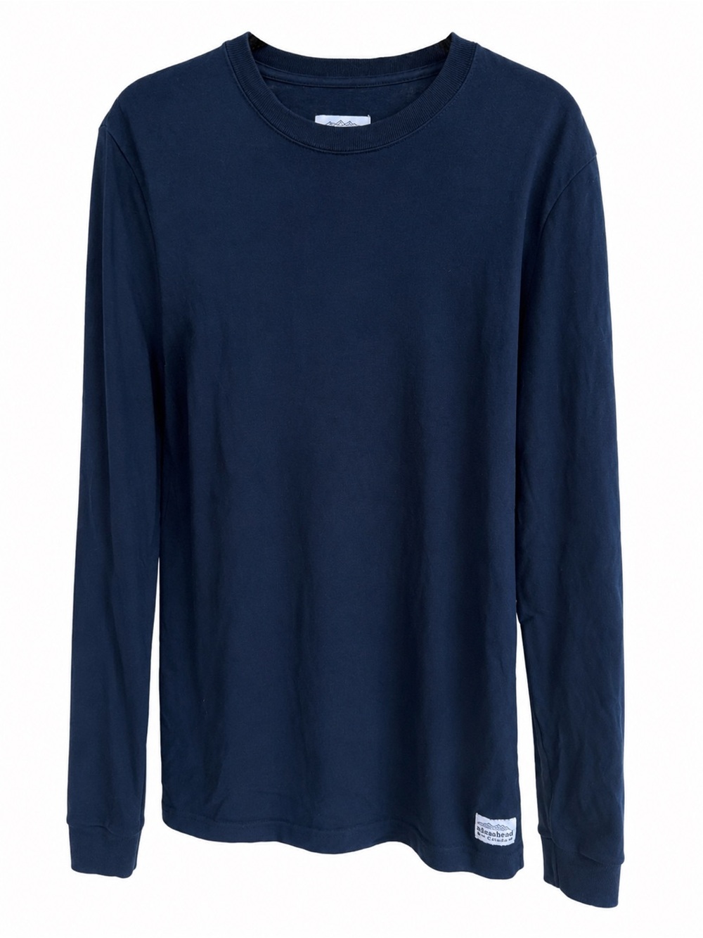 Muttonhead Navy Blue 100% Cotton Long Sleeve T-Shirt Size M